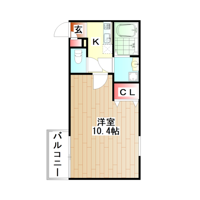 アムール Vert U103号室 間取