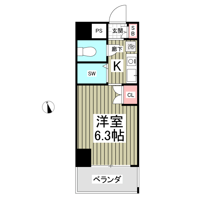 グランヒル松戸308号室 間取