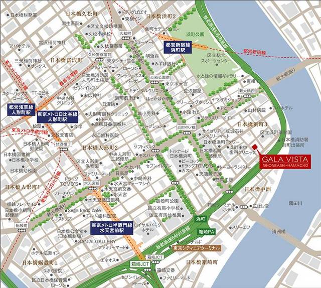 ガーラ・ヴィスタ日本橋浜町6階 ◆マップ◆