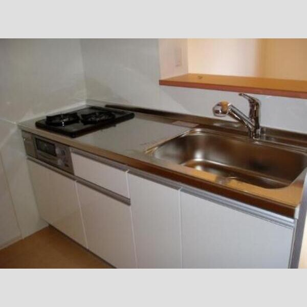 レグルス102号室 システムキッチン(2口ガスコンログリル付)