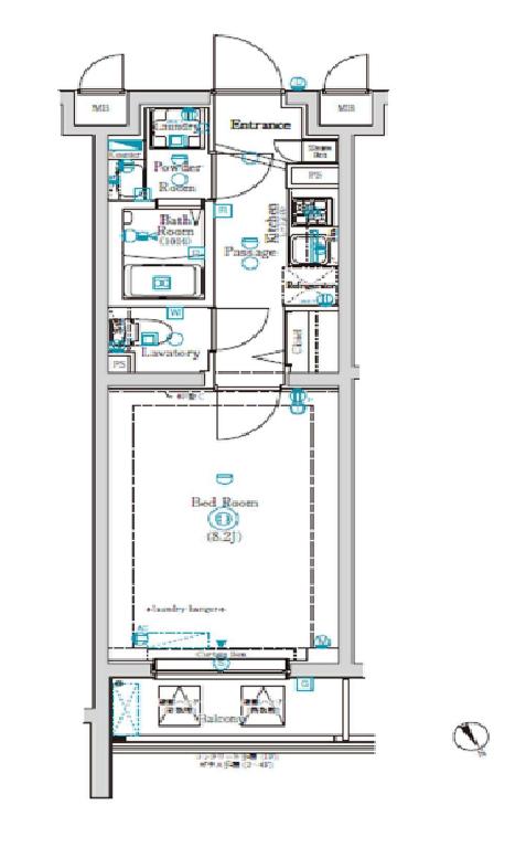 ジーベック小竹向原3階 間取