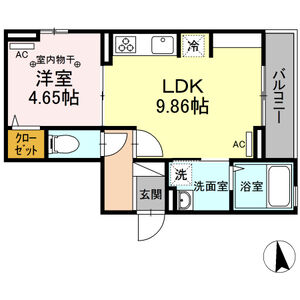 アムール東向島301号室 間取