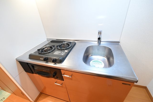 スカイコートヌーベル巣鴨 システムキッチン（2口ガスコンロ・グリル付）
