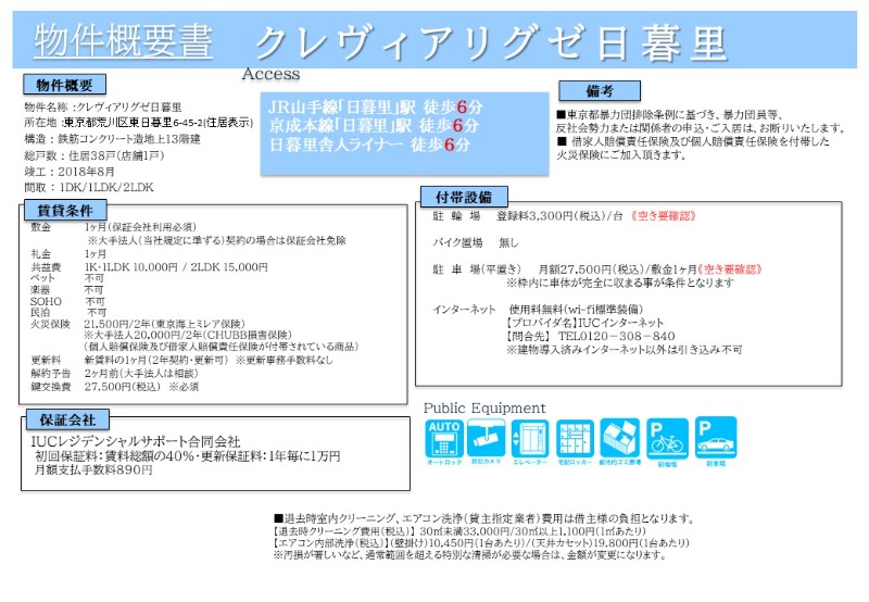 クレヴィアリグゼ日暮里4階 部屋その他