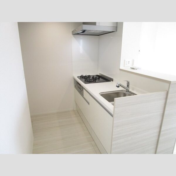 D-Raffine302号室 対面式3口ガスコンロ付システムキッチン