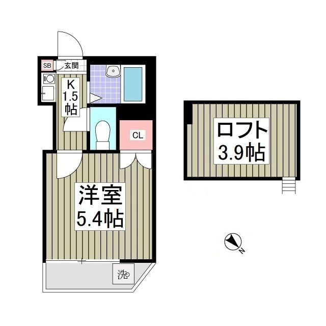 フリーダムＡ棟101号室 間取