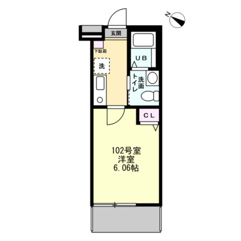 メゾン・ド・ショコラ102号室 間取