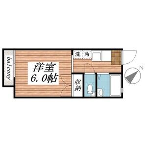 ザ・テラス0205号室 間取