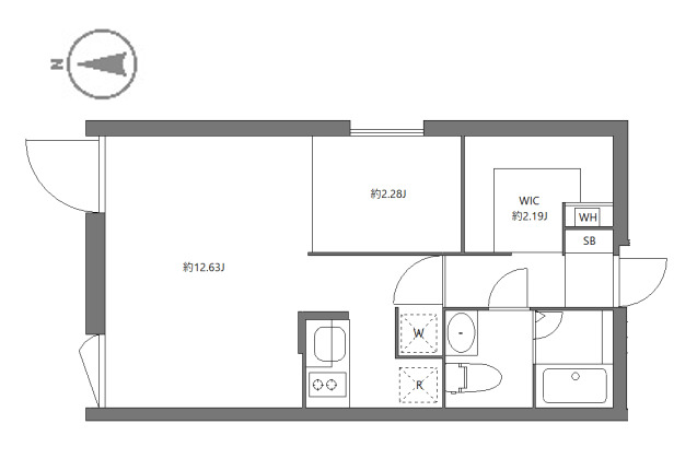 フラッフィー落合南長崎0401号室 間取