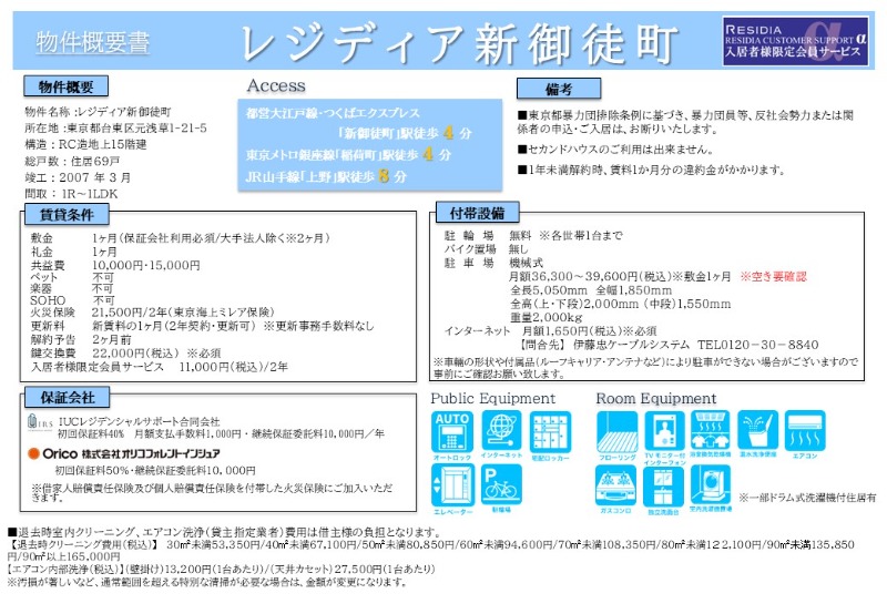 レジディア新御徒町12階 部屋その他