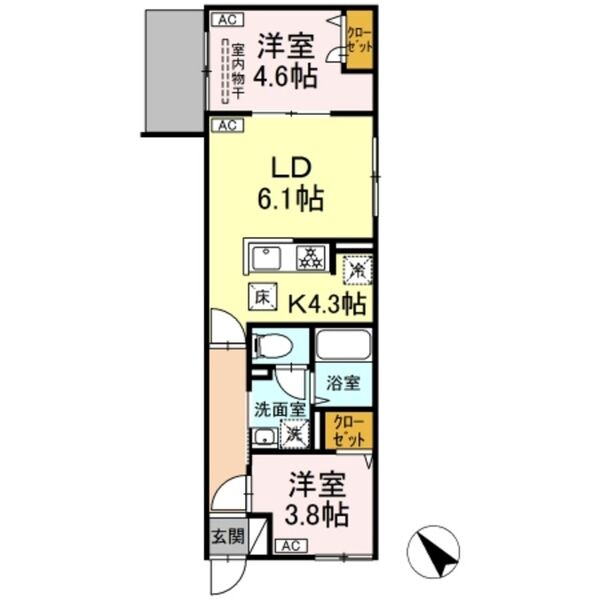セレスティア白鳥109号室 部屋その他