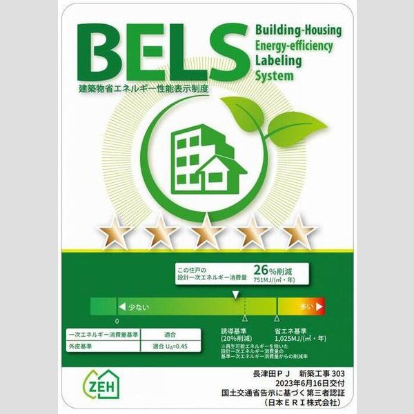 クレール緑303号室 省エネ+創エネで一次エネルギー収支ゼロを目指すZEH-M物件