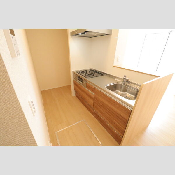 ゼルコバ　Ⅱ101号室 対面式システムキッチン