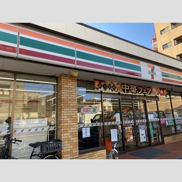 ラリュール清川A セブンイレブン台東石浜店まで徒歩2分(154m)