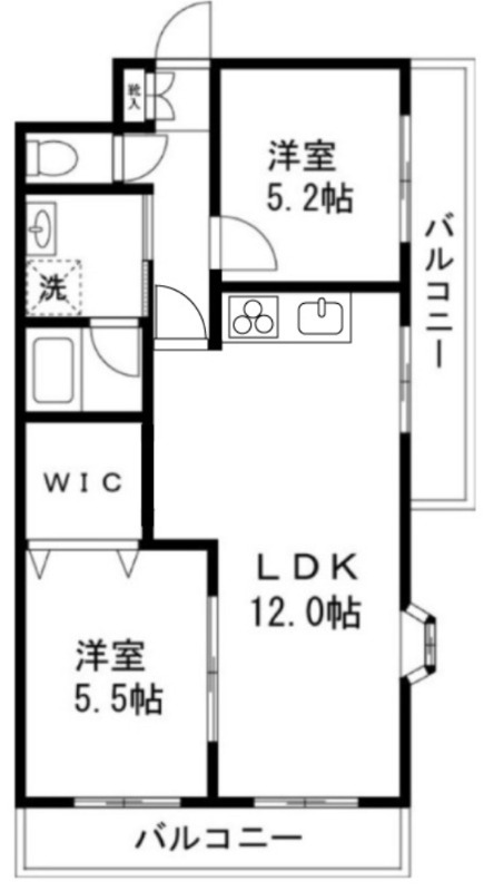 サムソンコート4階 間取
