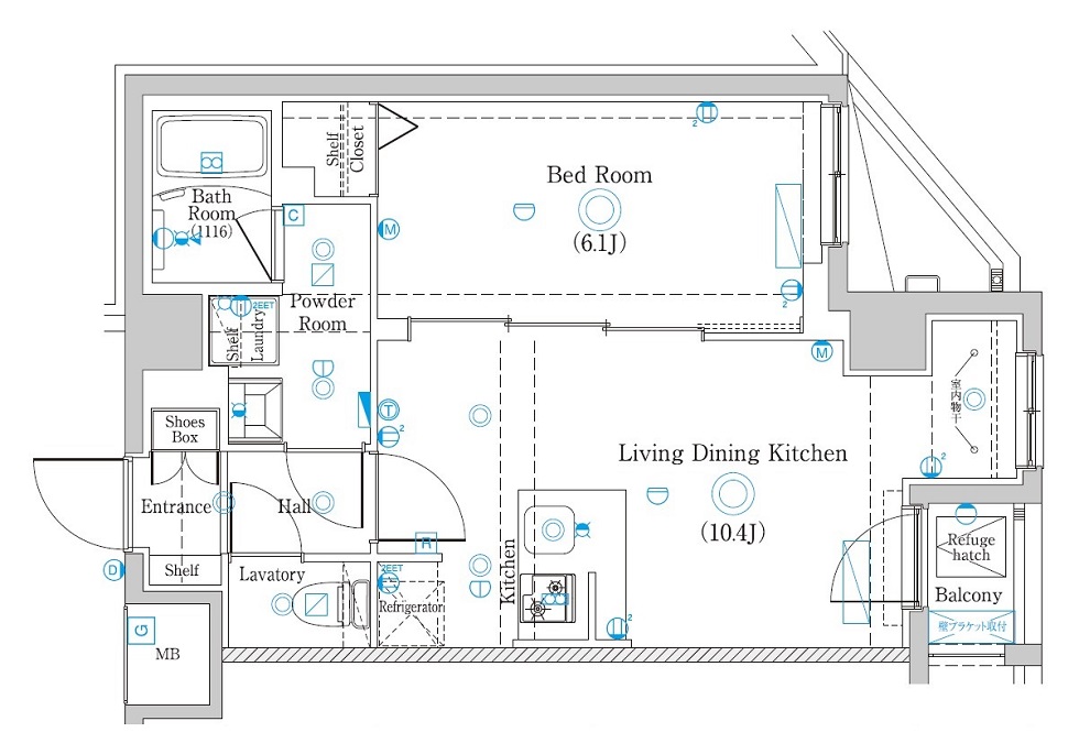 ラフィスタ赤羽4階 間取