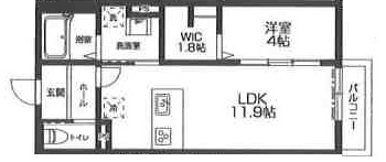 ラシーネ越後山壱番館1階 間取