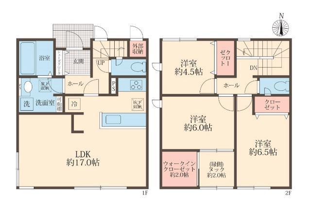 メゾン　クレール2階 間取