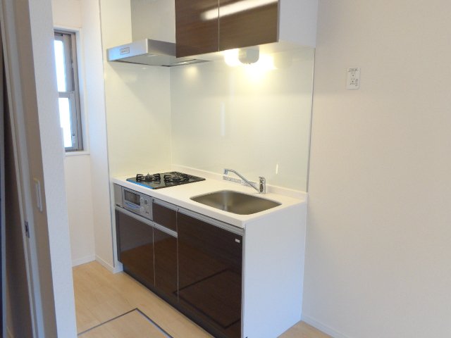 キャッスルパーク101号室 ２口ガスシステムキッチン