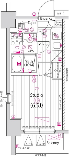 ガーラ・シティ横浜反町2階 間取