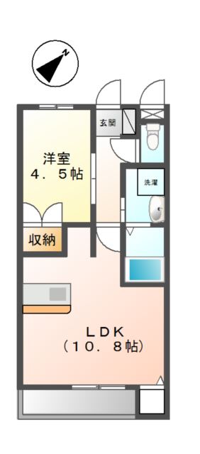 ソワール鎌倉103号室 間取