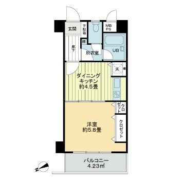 ライオンズマンション日吉東2階 間取