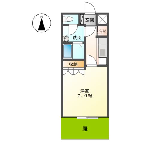ボン・フルーレ102号室 間取