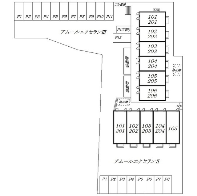 アムール エクセランⅡ 外観