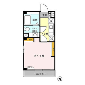 氷川台ヒルズ301号室 間取