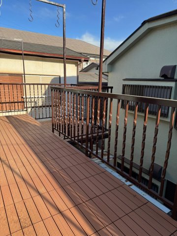 北欧ハウス稲荷町 ベランダは日当たり良好です