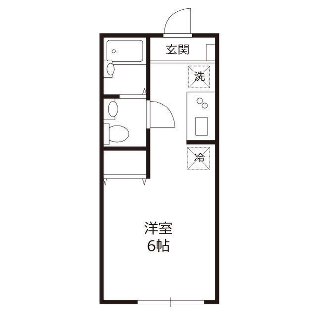 ヒルズ稔台103号室 間取