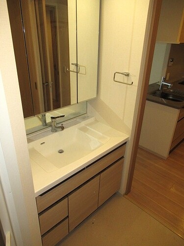 ライオンズタワー柏5階 3面鏡付化粧台　同タイプ別部屋