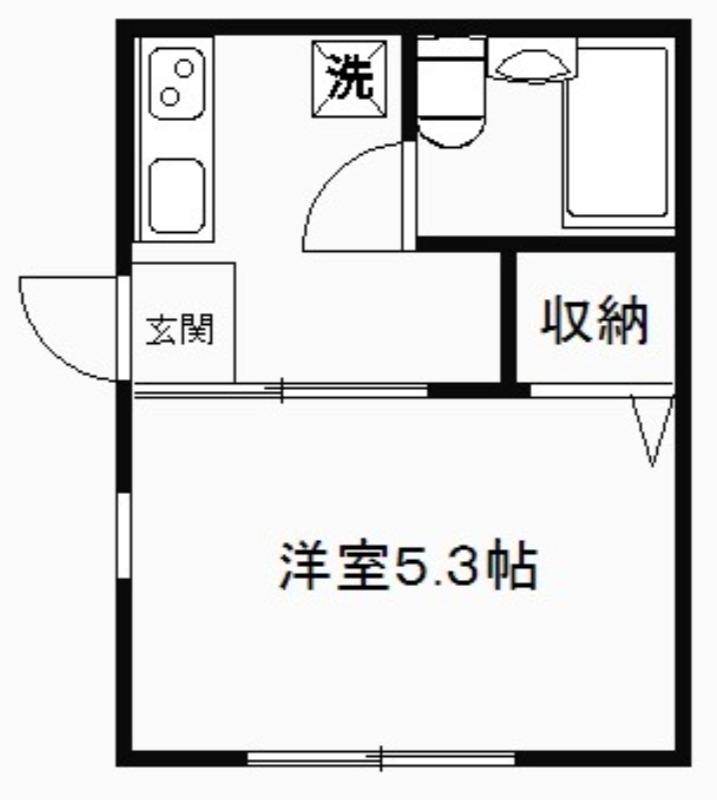 イリヤマコーポ1階 間取