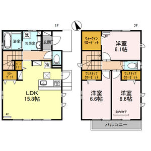 まほろば日進　SouthCourtA号室 間取