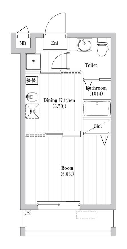 アーバンパーク六町3階 間取