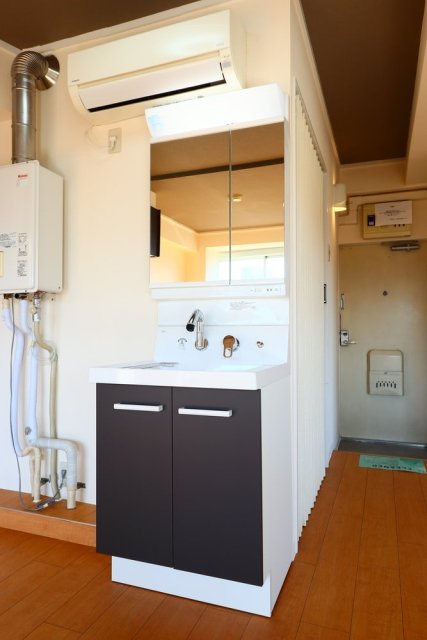 蛎殻町団地 洗面