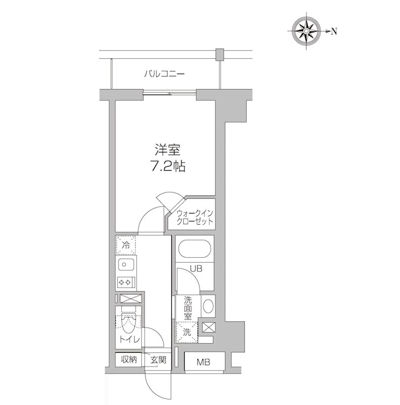 レジディア高円寺3階 間取