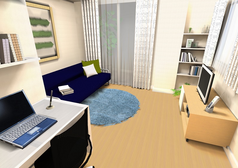 レジディア市谷薬王寺6階 寝室