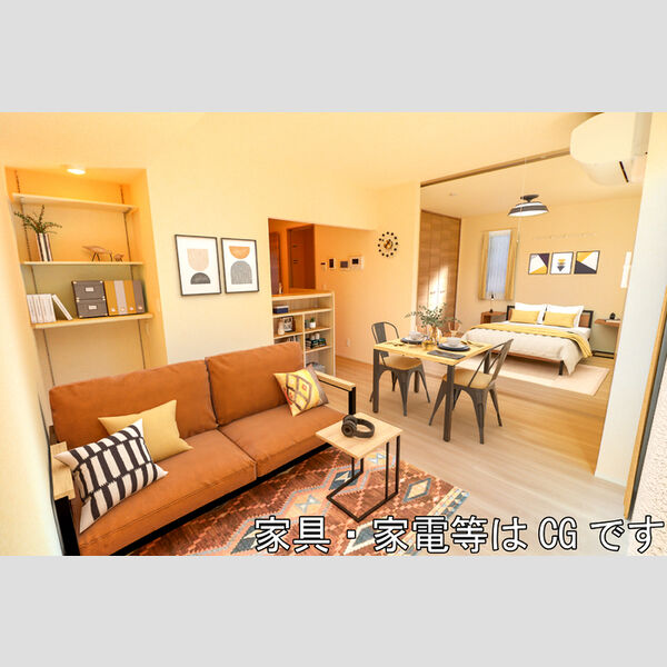 ヴェルジェB101号室 リビング・居室