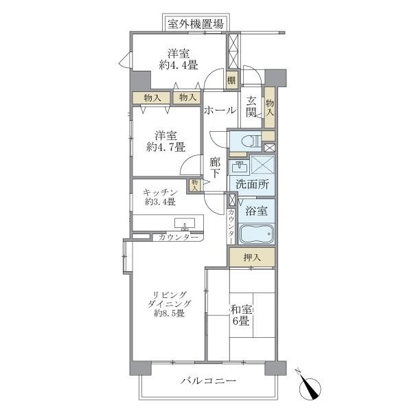 コーポレート鷺沼2階 間取