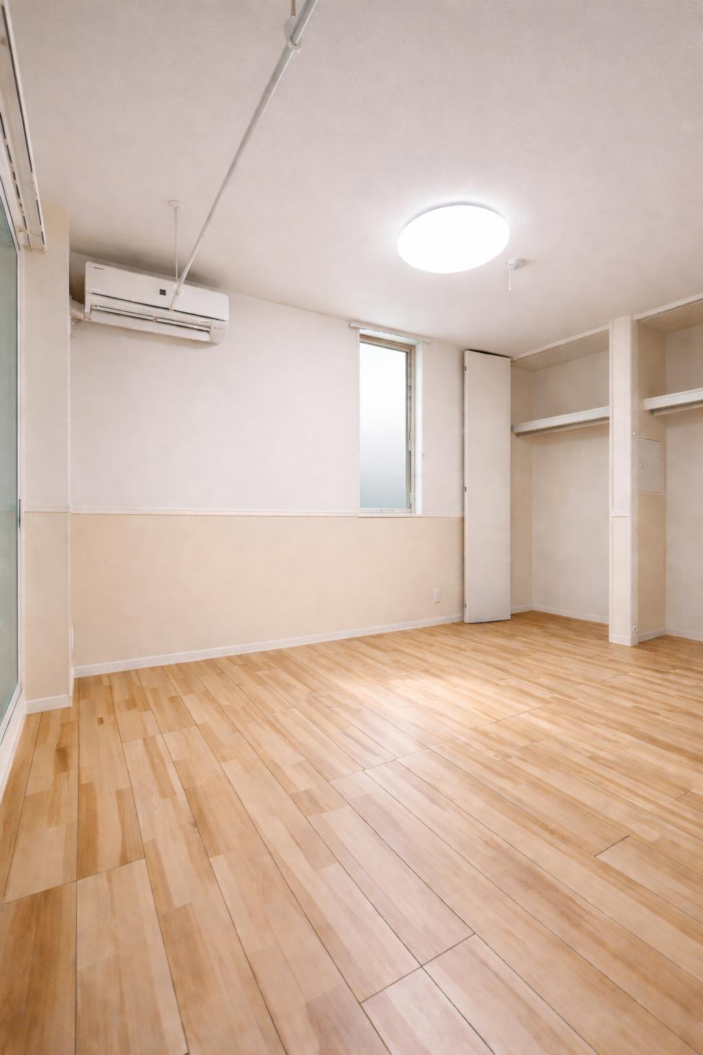 ラパンドール 部屋干しも可能な6.6帖の洋室