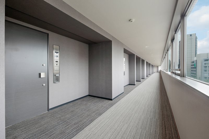 レジディア西麻布8階 共用廊下