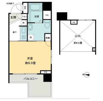 スタジオスクエア住吉3階 間取