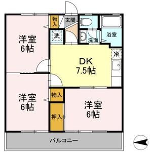 ユニフローラ205号室 間取