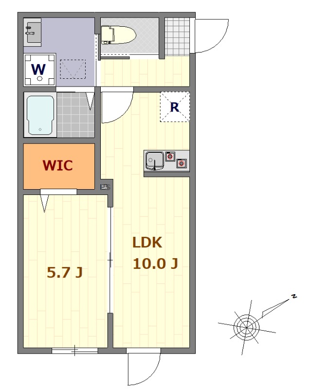 マーレ氷川台1階 間取