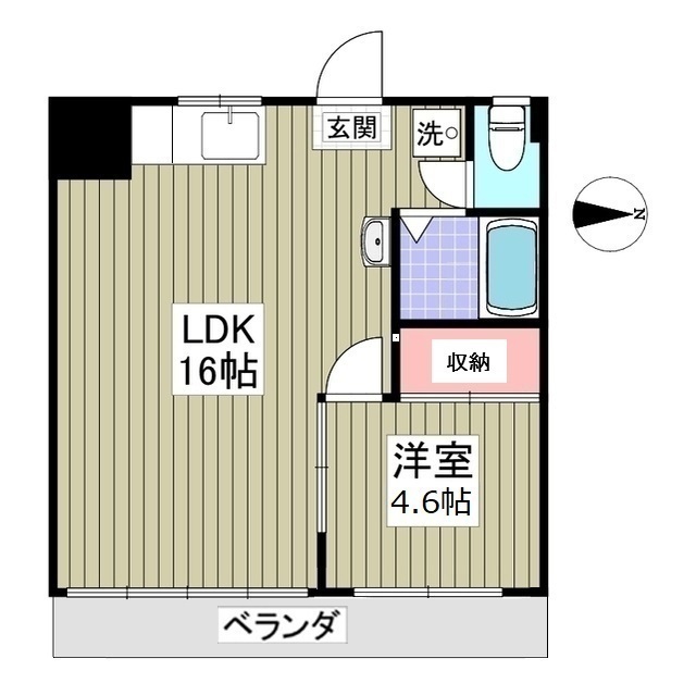 サンライズ・コーポ足立303号室 間取