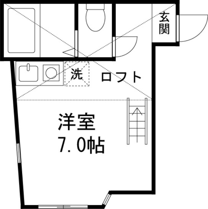 ユナイト根岸チェイルリー1階 間取