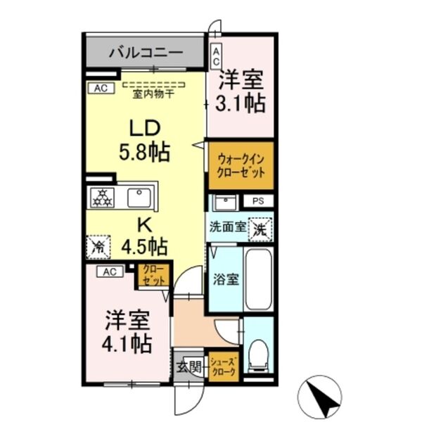 セレスティア白鳥208号室 部屋その他