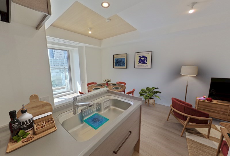 レジディアタワー目黒不動前8階 リビング　※これはVR画像です。