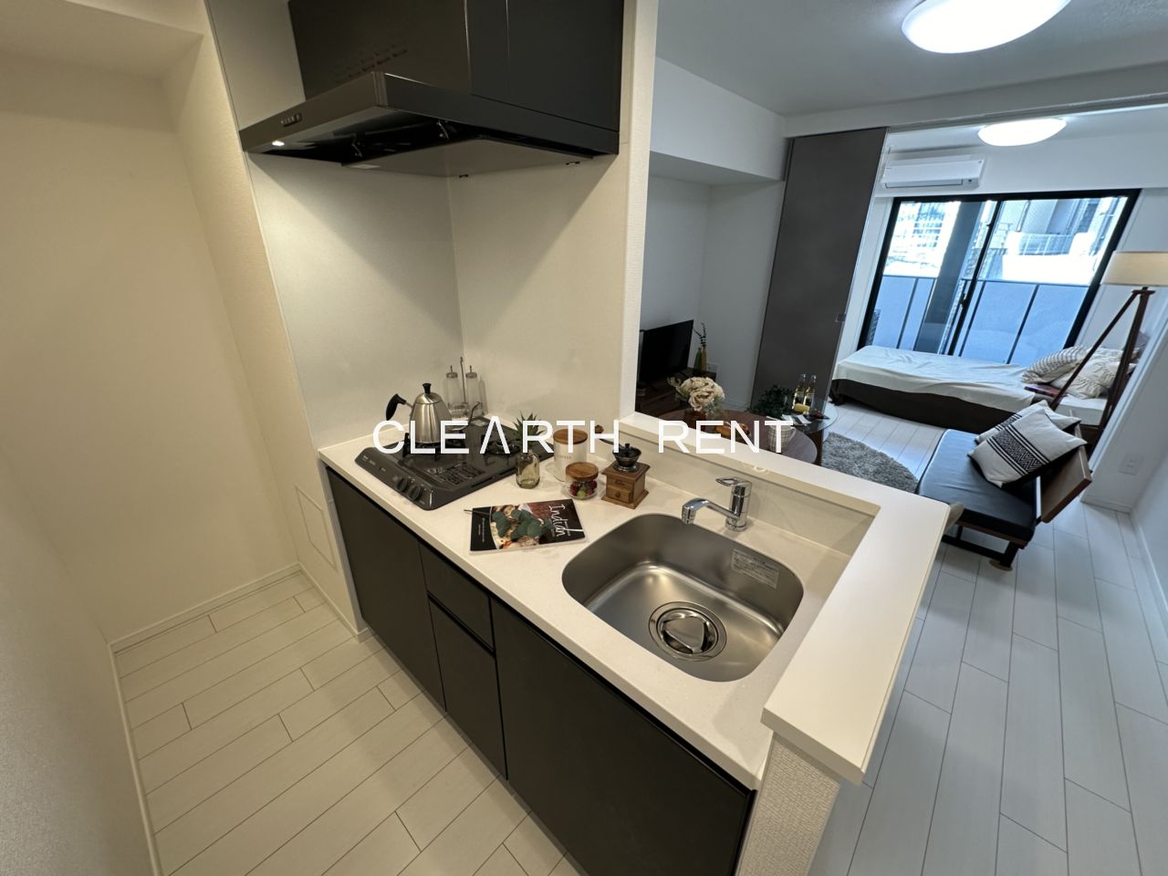 ＧＲＡＮ ＰＡＳＥＯ三宿2階 ガス２口システムキッチン